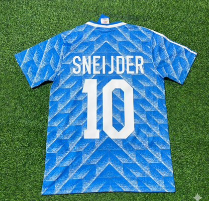 Wesley Sneijder Netherlands Blue Retro Football Jersey Kit