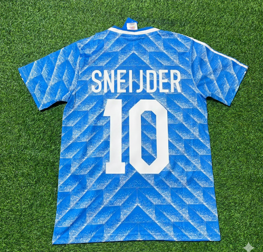 Wesley Sneijder Netherlands Blue Retro Football Jersey Kit