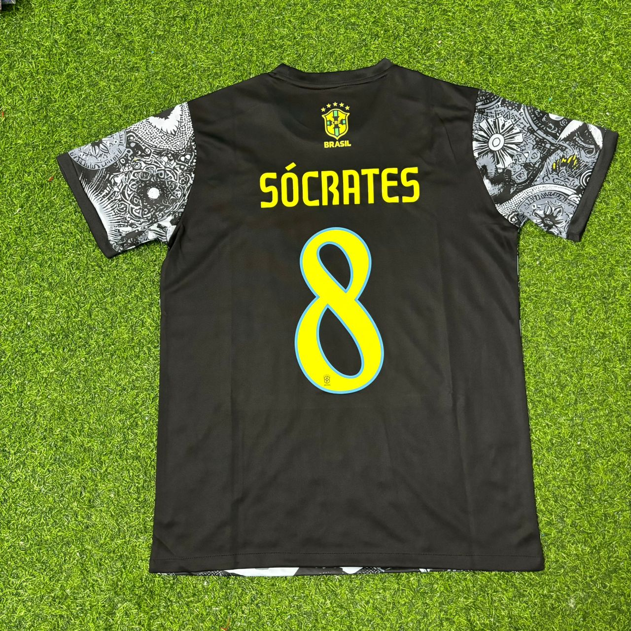 Sócrates Brazil Iconic Retro Football Jersey Trikot Maglia Soccer Shirt