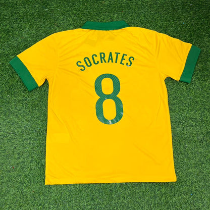 Socrates Brasilien Retro-Fußballtrikot-Set