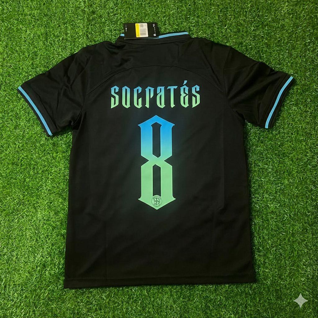 Socrates Brazil Retro Football Jersey Trikot Maglia Soccer Shirt