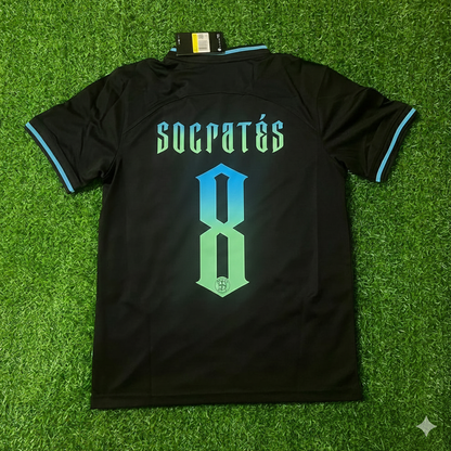 Socrates Brazil Retro Football Jersey Trikot Maglia Soccer Shirt