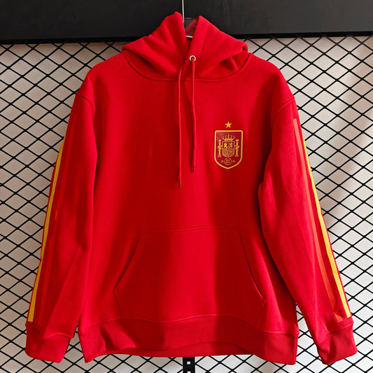 Spain- Hoodie Winter Fleece- Football Kapuzenpullover