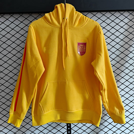 Spain- Hoodie Winter Fleece- Football Kapuzenpullover