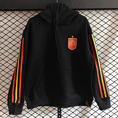 Spanien - Hoodie Winter Fleece- Fußball Kapuzenpullover