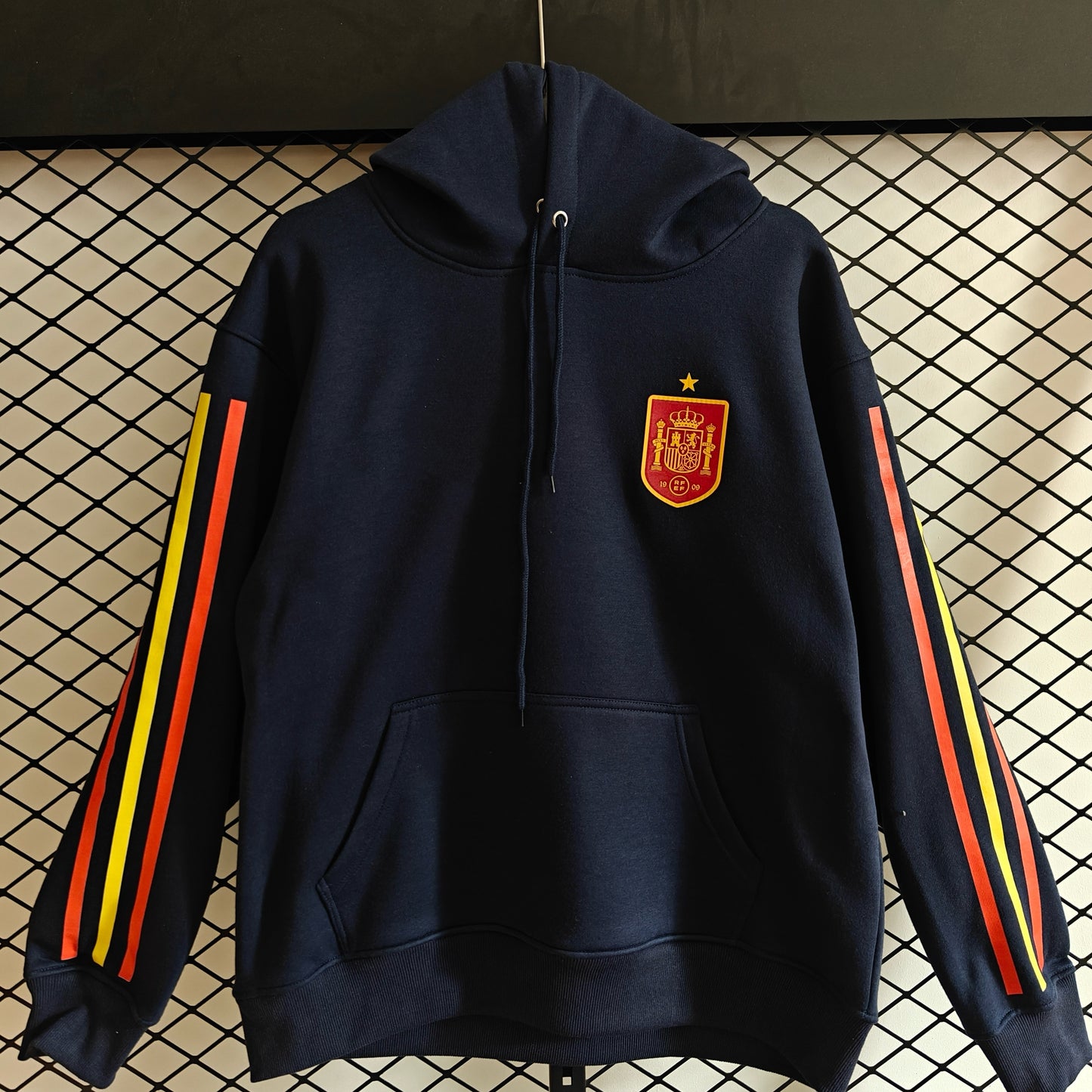 Spanien - Hoodie Winter Fleece- Fußball Kapuzenpullover