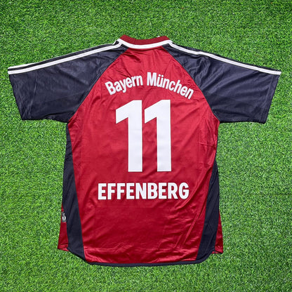 Stefan Effenberg Bayern Munich 2001-2002 Rot Retro Fussballtrikot