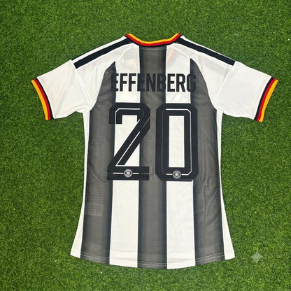 Stefan Effenberg Germany Stripe Special Edition Black White Jersey Trikot Maillot