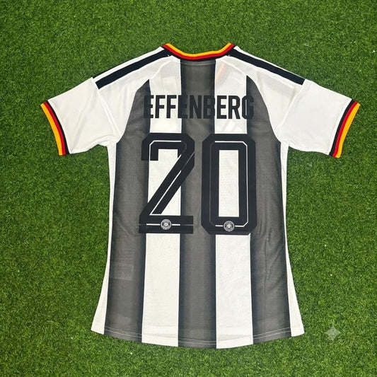 Stefan Effenberg Germany Stripe Special Edition Black White Jersey Trikot Maillot