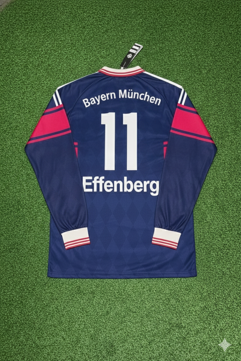 Stefan Effenberg FC Bayern München 1997/98 Saison Langarm Heim Retro Trikot