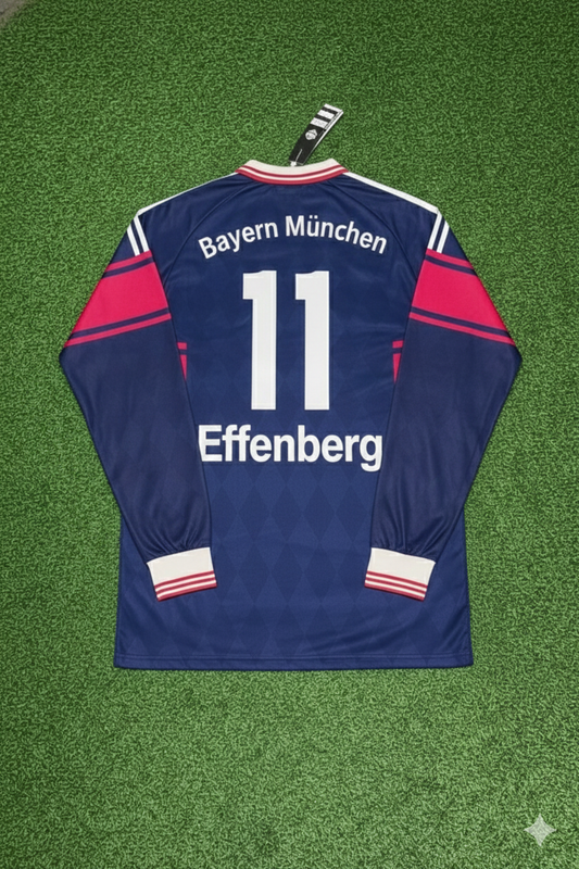 Stefan Effenberg FC Bayern München 1997/98 Saison Langarm Heim Retro Trikot