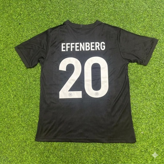 Stefan Effenberg Germany 125 Years Special Black Football Jersey