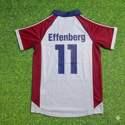 Stefan Effenberg #11 FC Bayern Munich 1998-1999 Maillot de Football Rétro Extérieur Gris