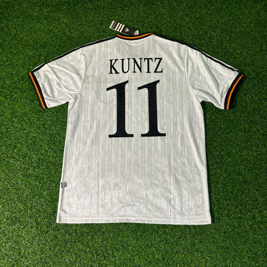 Stefan Kuntz Deutschland 1996 Europameisterschaft Finale Heim Retro Fussballtrikot Set