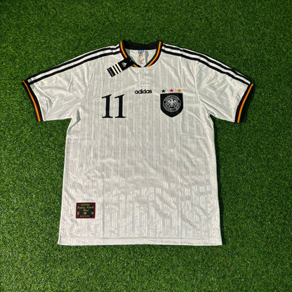 Stefan Kuntz Deutschland 1996 Europameisterschaft Finale Heim Retro Fussballtrikot Set