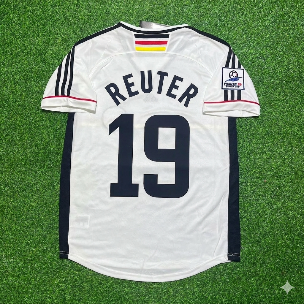 Stefan Reuter Deutschland 1998 Weltmeisterschaft Retro Fußballtrikot