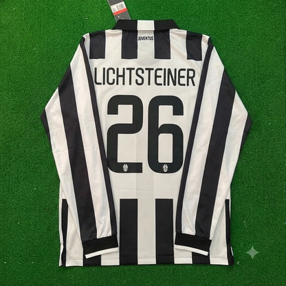 Stephan Lichtsteiner #26 Juventus 2014 2015 Retro Long Sleeve Jersey Trikot Maillot Maglia Soccer Shirt