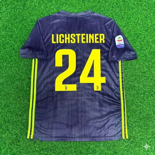 Stephan Lichtsteiner #24 Juventus 2017-2018 Retro Home Football Jersey