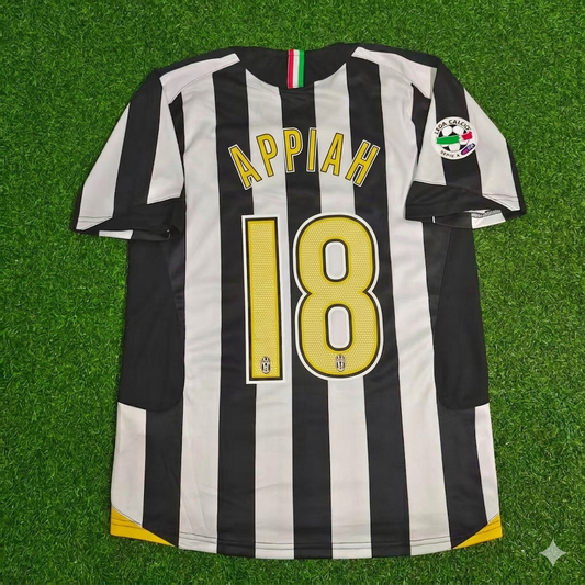 Stephen Appiah Juventus 2005-2006 Retro Jersey | Kit | Trikot | Maillot Soccer Shirt