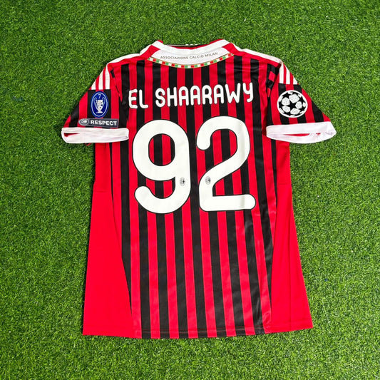 Stephen El Shaarawy 92 - AC Milan Home 2011/12 Retro Kit Jersey Maillot Trikot Soccer Shirt