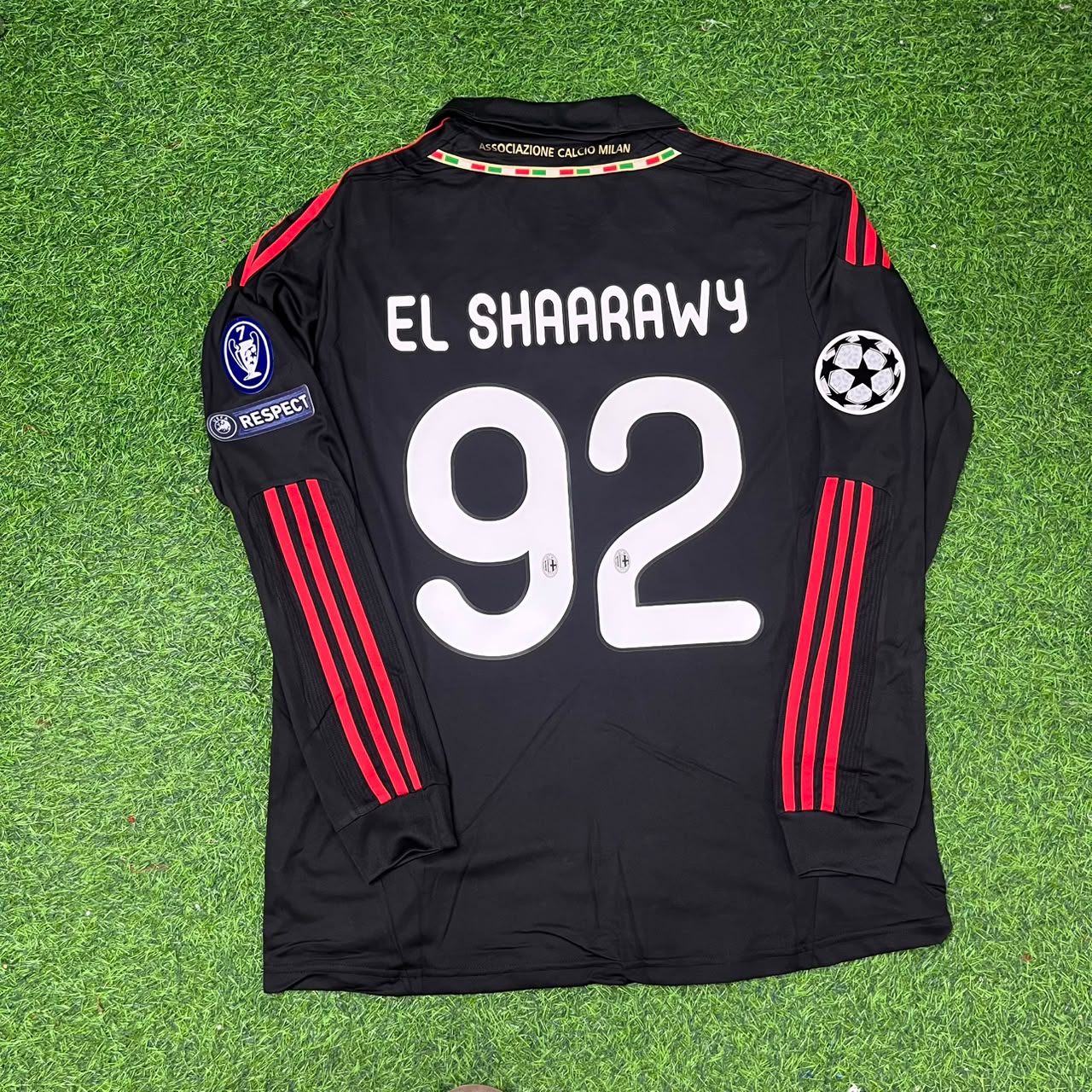 Stephen El Shaarawy AC Milan 2011/12 Red & Black Retro Football Jersey Kit