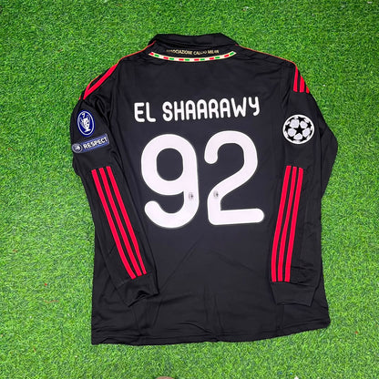 Stephen El Shaarawy AC Milan 2011/12 Red & Black Retro Football Jersey Kit