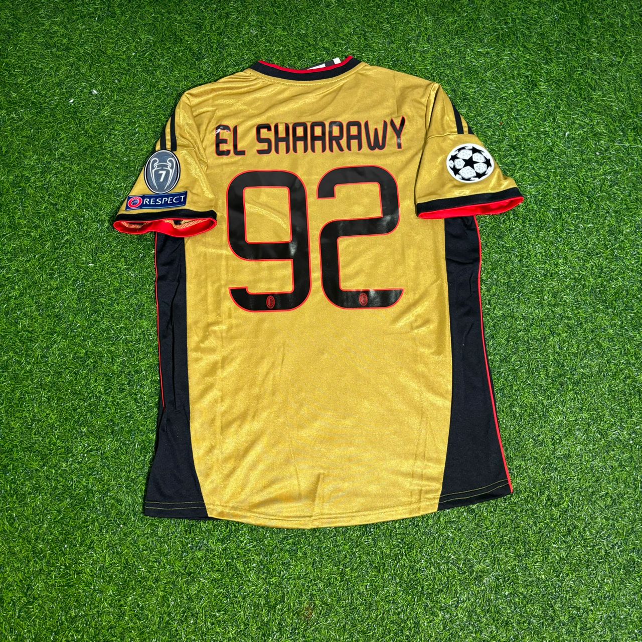 Stephen El Shaarawy AC Milan 2013/2014 Golden Retro Football Jersey