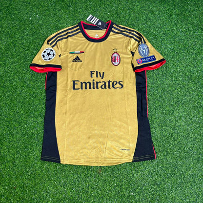 Stephen El Shaarawy AC Milan 2013/2014 Golden Retro Football Jersey