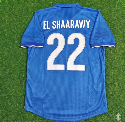 Stephen El Shaarawy Italy Home Blue Retro Football Jersey