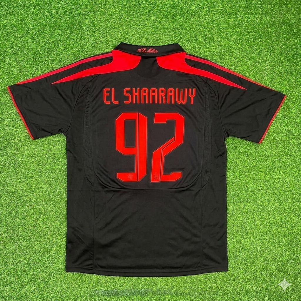 Stephen El Shaarawy AC Milan Black Retro Third Football Jersey