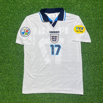 Steve McManaman England EURO 1996 Retro Football Jersey