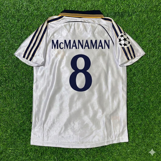 Steve McManaman 8- Real 1998/2000 Retro Football Jersey