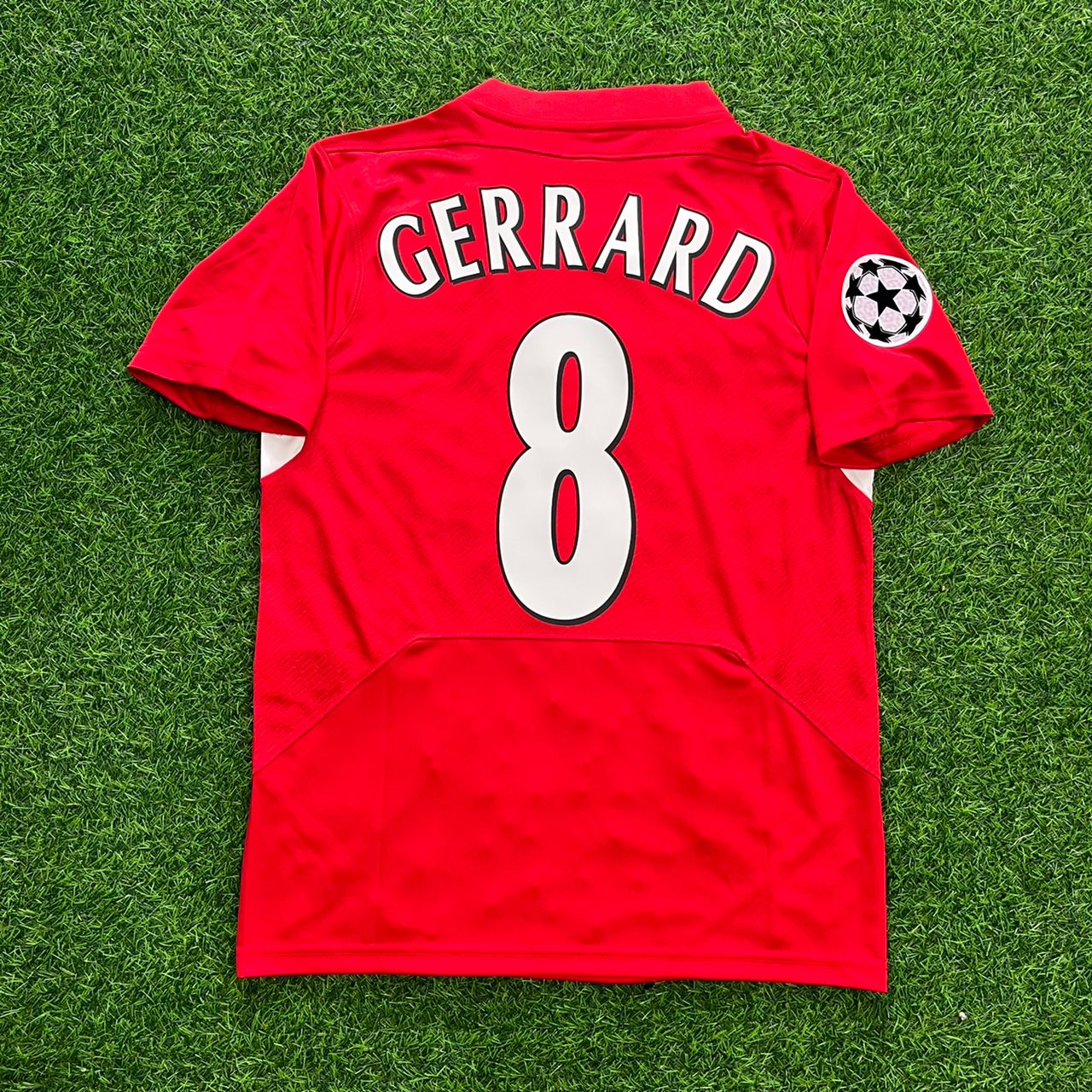 Steven Gerrard 8 – Liverpool 2005 Champions League Final Red Retro Jersey Trikot Soccer Shirt
