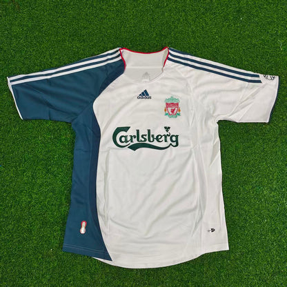 Steven Gerrard Liverpool 2006 2007 White Retro Jersey