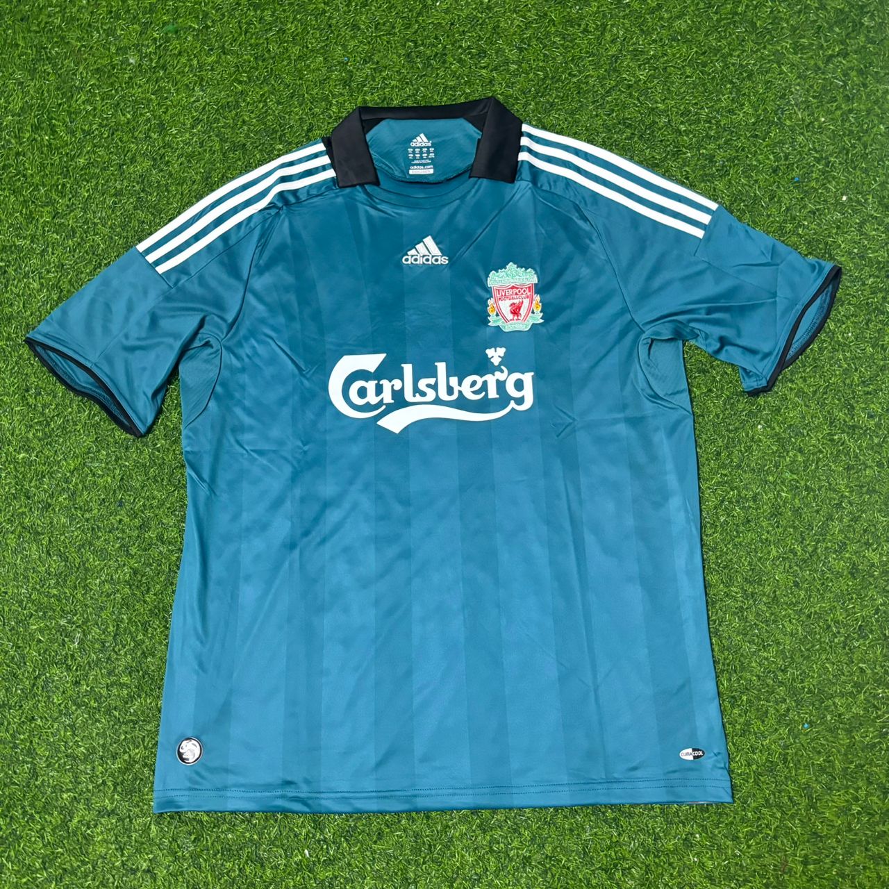 Steven Gerrard Liverpool 2008–2009 Green Retro Football Jersey Kit