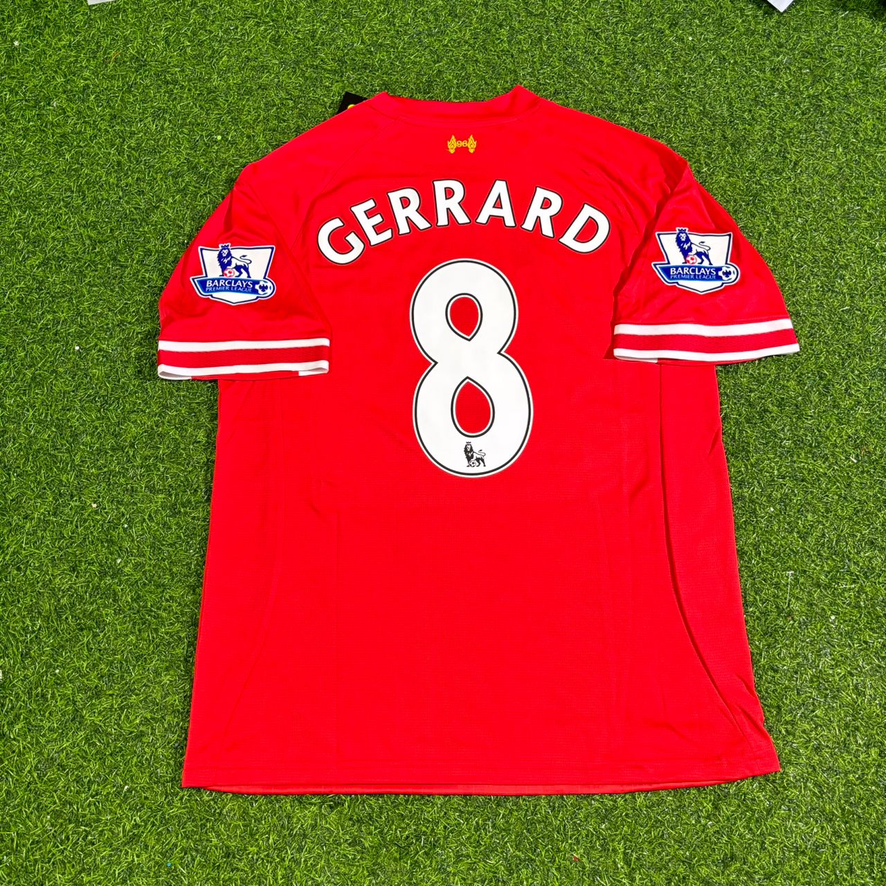 Steven Gerrard Liverpool 2013-2014 Season Red Retro Football Jersey