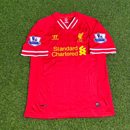 Steven Gerrard Liverpool 2013-2014 Season Red Retro Football Jersey
