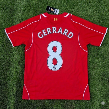 Steven Gerrard 8 - Liverpool 2014/15 Home Retro Kit Jersey Trikot Maillot Soccer Shirt