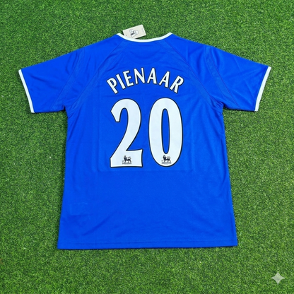 Steven Pienaar #20 Everton Fc Blue Retro Football Jersey