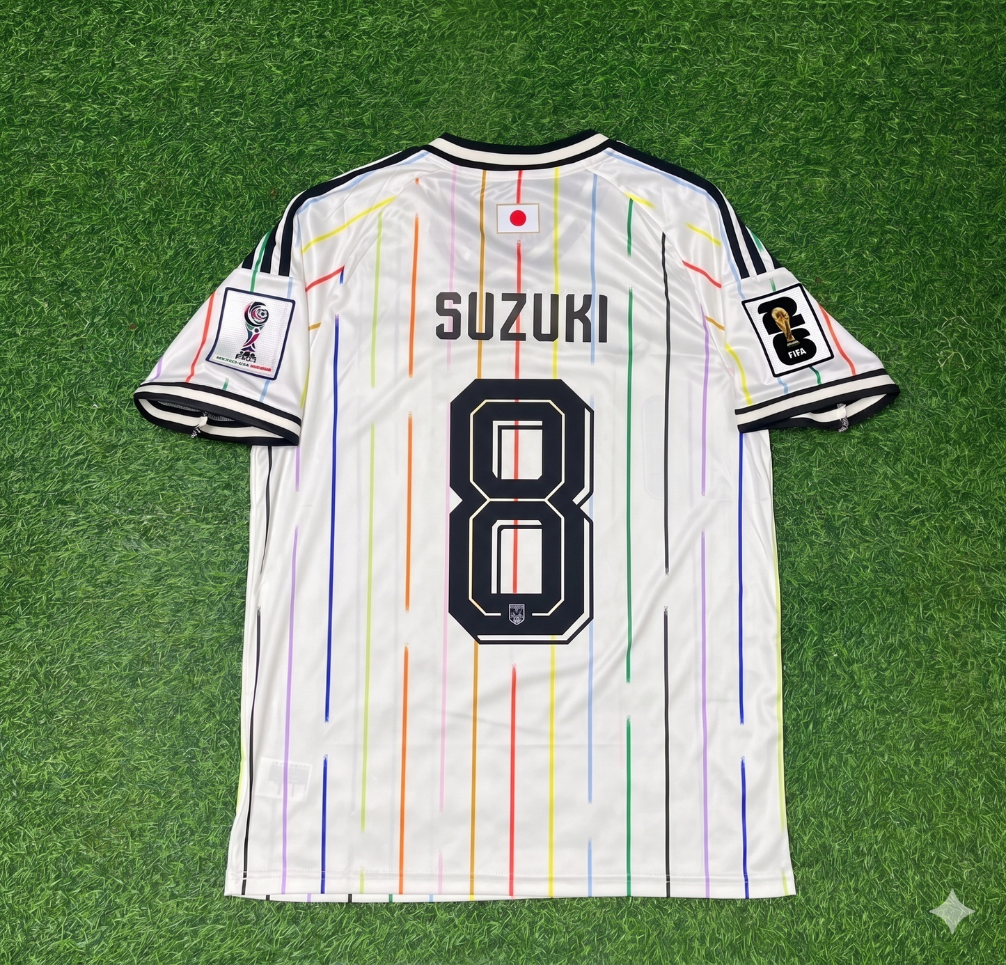 Yuito Suzuki Japan 2026 World Cup Away White Football Jersey Trikot Maillot