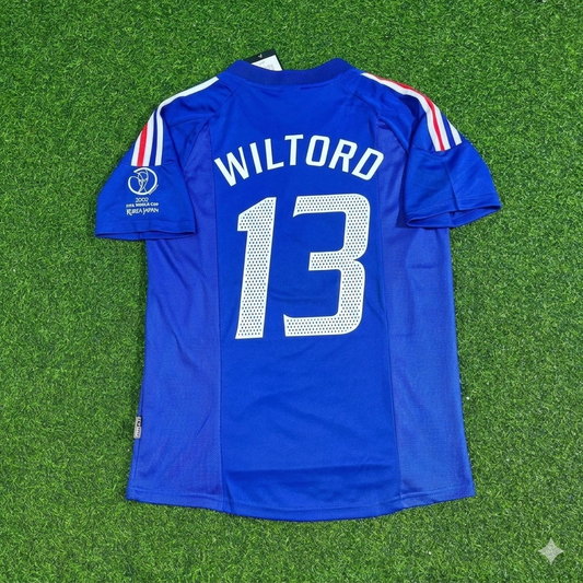 Sylvain Wiltord #13 France 2002 World Cup Retro Football Jersey