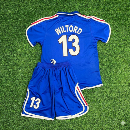 Sylvain Wiltord 13- France EURO 2000 2002 Retro Kids Jersey