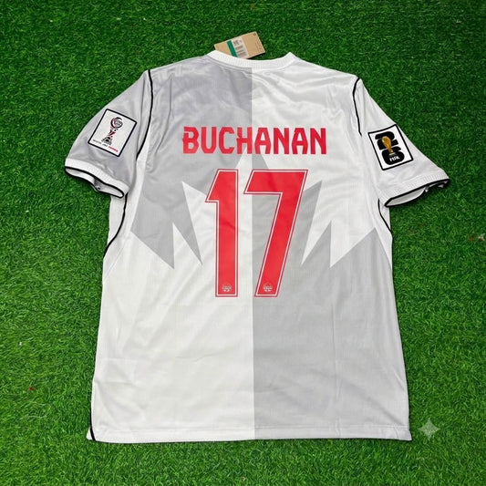 Tajon Buchanan #17 Canada 2026 World Cup Away White Football Jersey