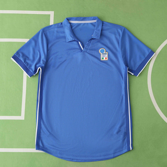 Italy 1998 Maglia Home Blue Retro Jersey Football Trikot