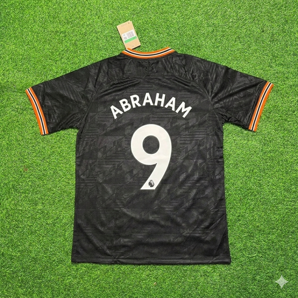 Tammy Abraham 9- Chelsea 2019/2020 Away Black Retro Football Jersey Kit