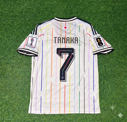 Ao Tanaka Japan 2026 World Cup Away White Football Jersey Trikot Maillot