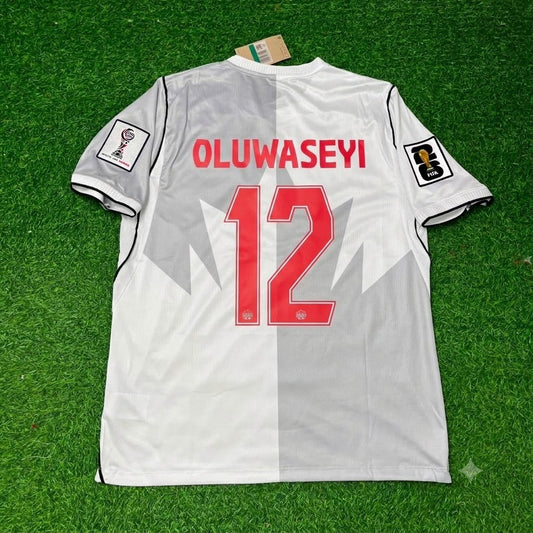 Tani Oluwaseyi #12 Canada 2026 World Cup Away White Football Jersey