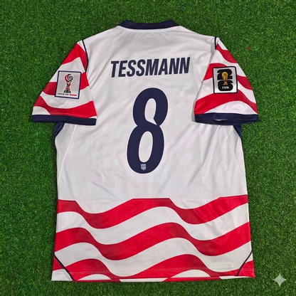 Tanner Tessmann 8- USA 2026 World Cup Home Football Jersey