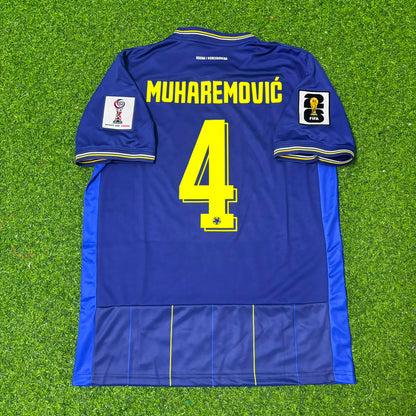 Tarik Muharemovic Bosnia and Herzegovina 2026 World Cup Blue Football Jersey
