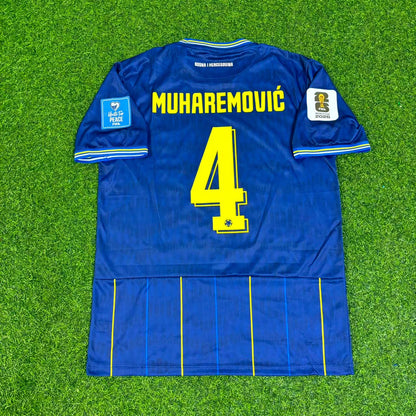 Tarik Muharemovic Bosnia and Herzegovina 2026 World Cup Blue Football Jersey